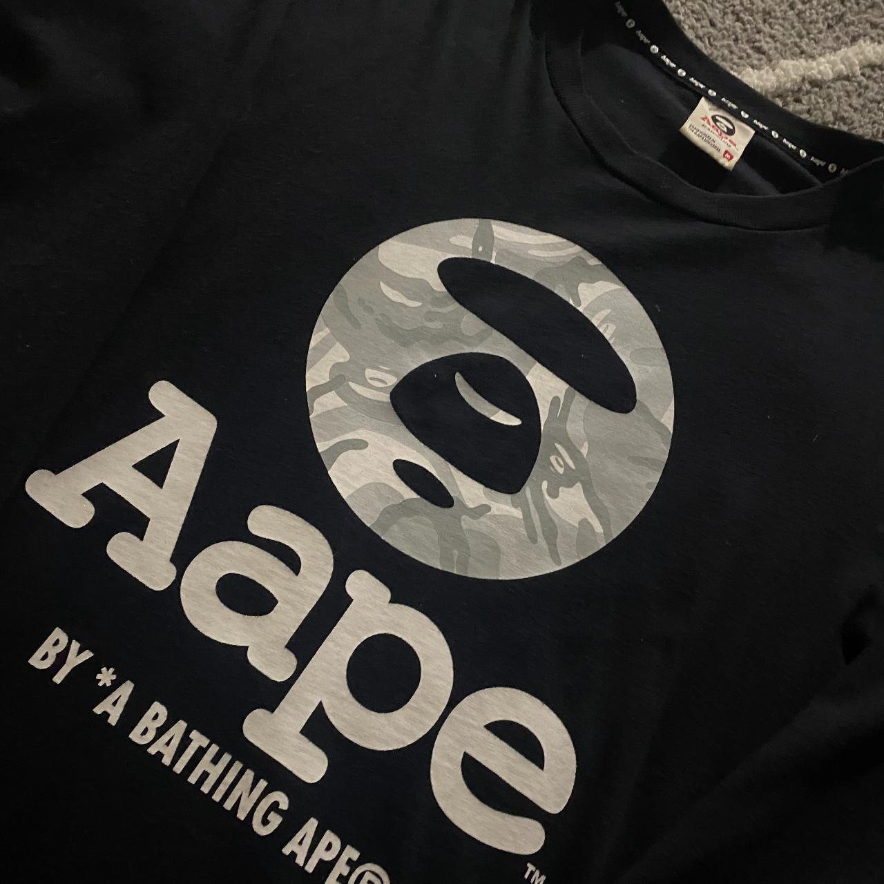 Vintage AAPE By BAPE Long Sleeve T shirt - Depop