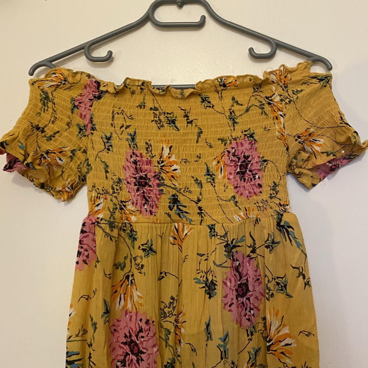 Primark Women's Yellow Dress Depop