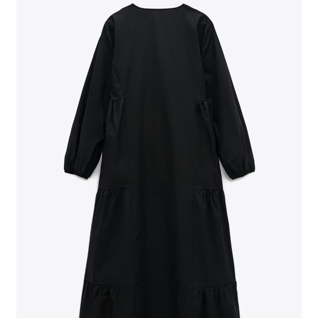 💫ZARA💫 Poplin Dress with Voluminous Sleeves... Depop