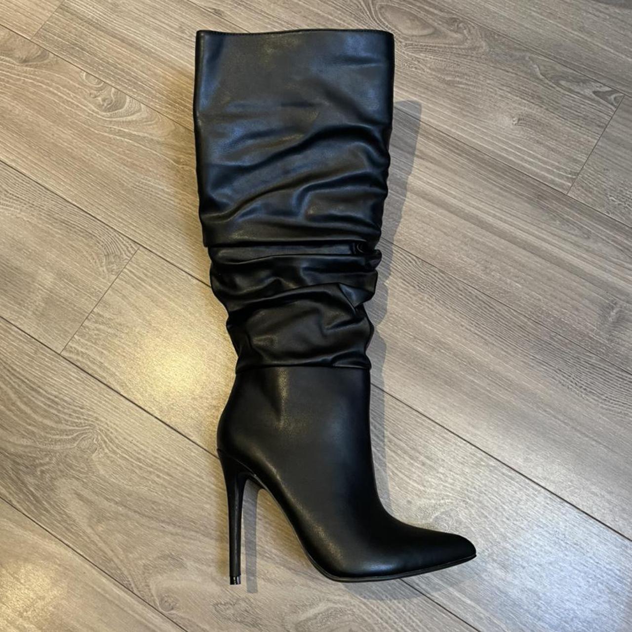 Justfab Womens Black Boots Depop 