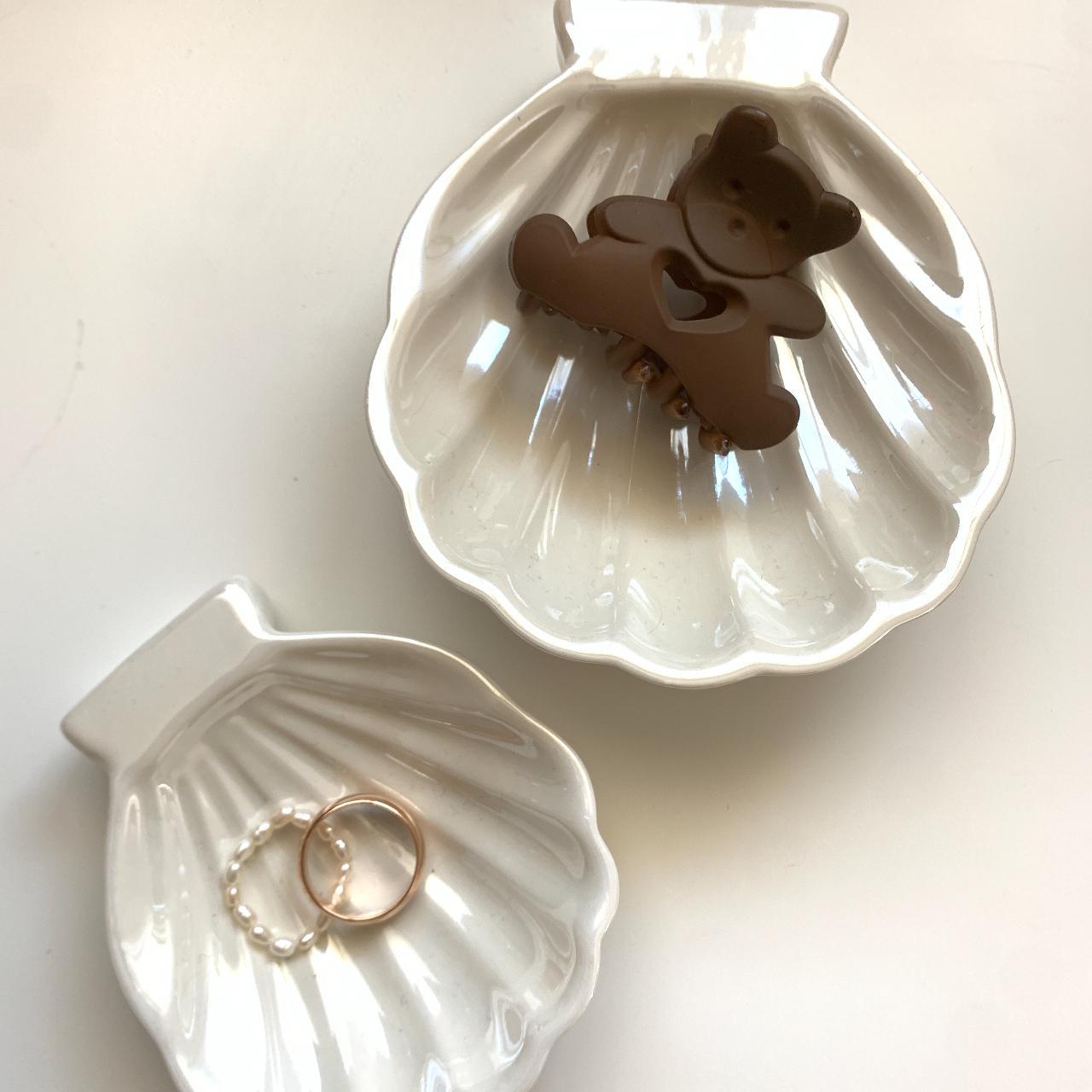 Set of 2 Seashell Trinket Dishes from Ikea lightly... - Depop