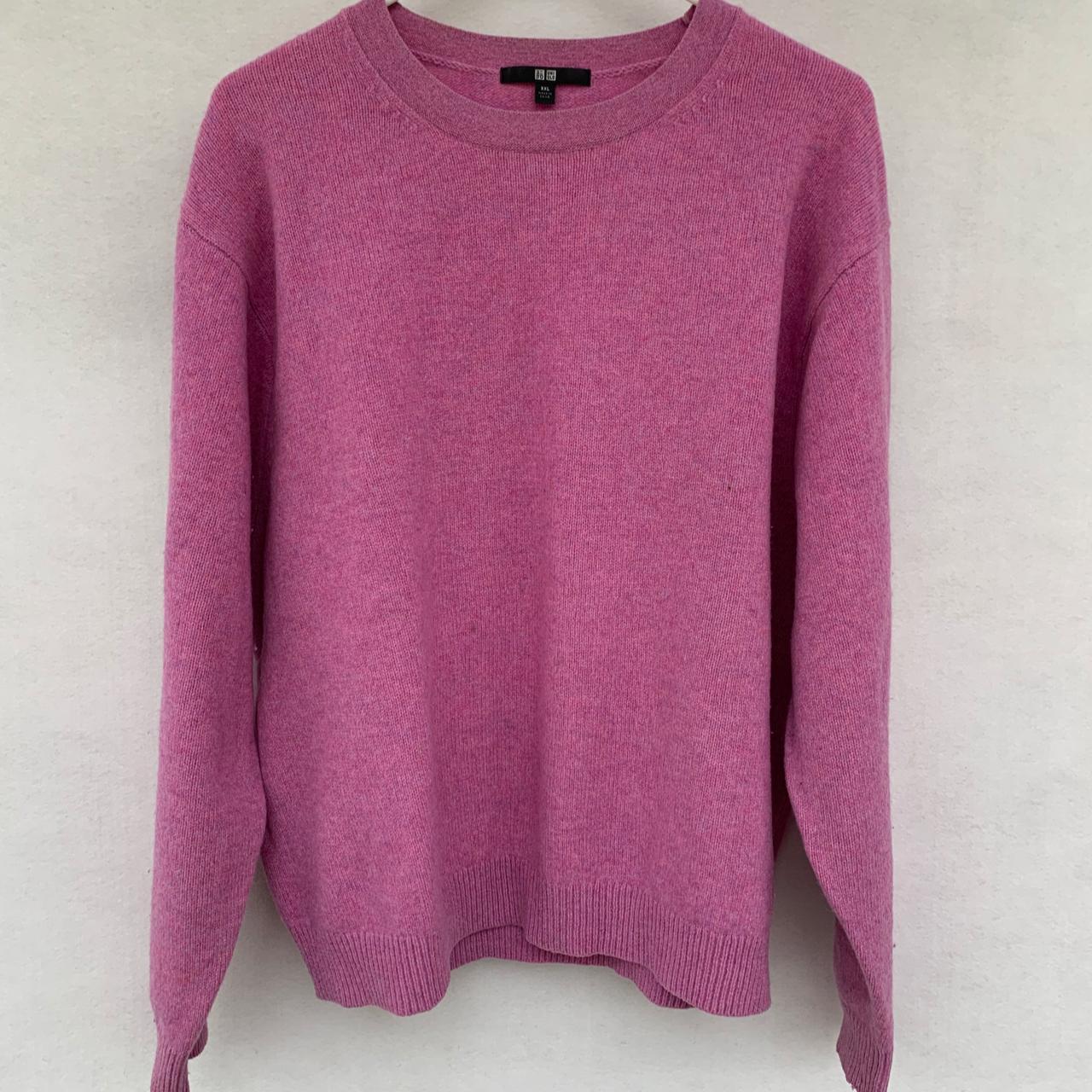 🐝 Womens Uniqlo 100% Wool Long Sleeve Jumper Sweater... - Depop