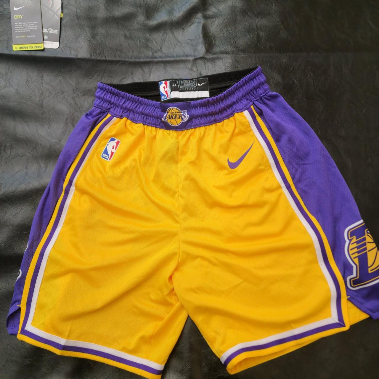 Brand new NIKE LAKERS NBA SHORTS, official worn... - Depop