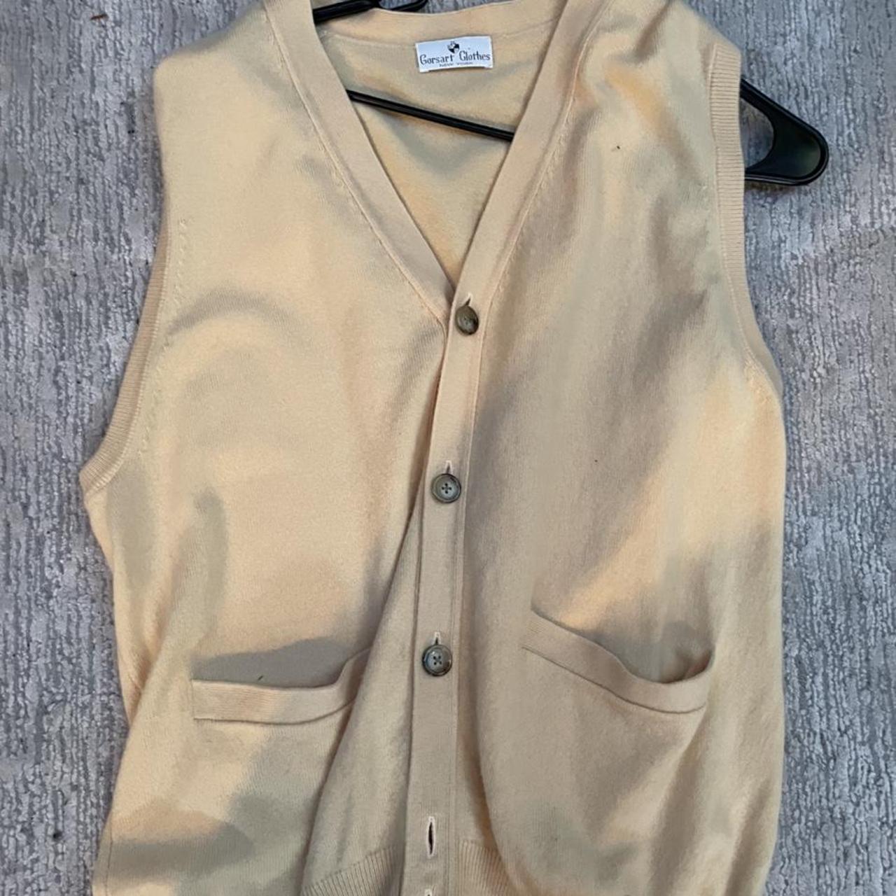 Cream sweater vest Depop