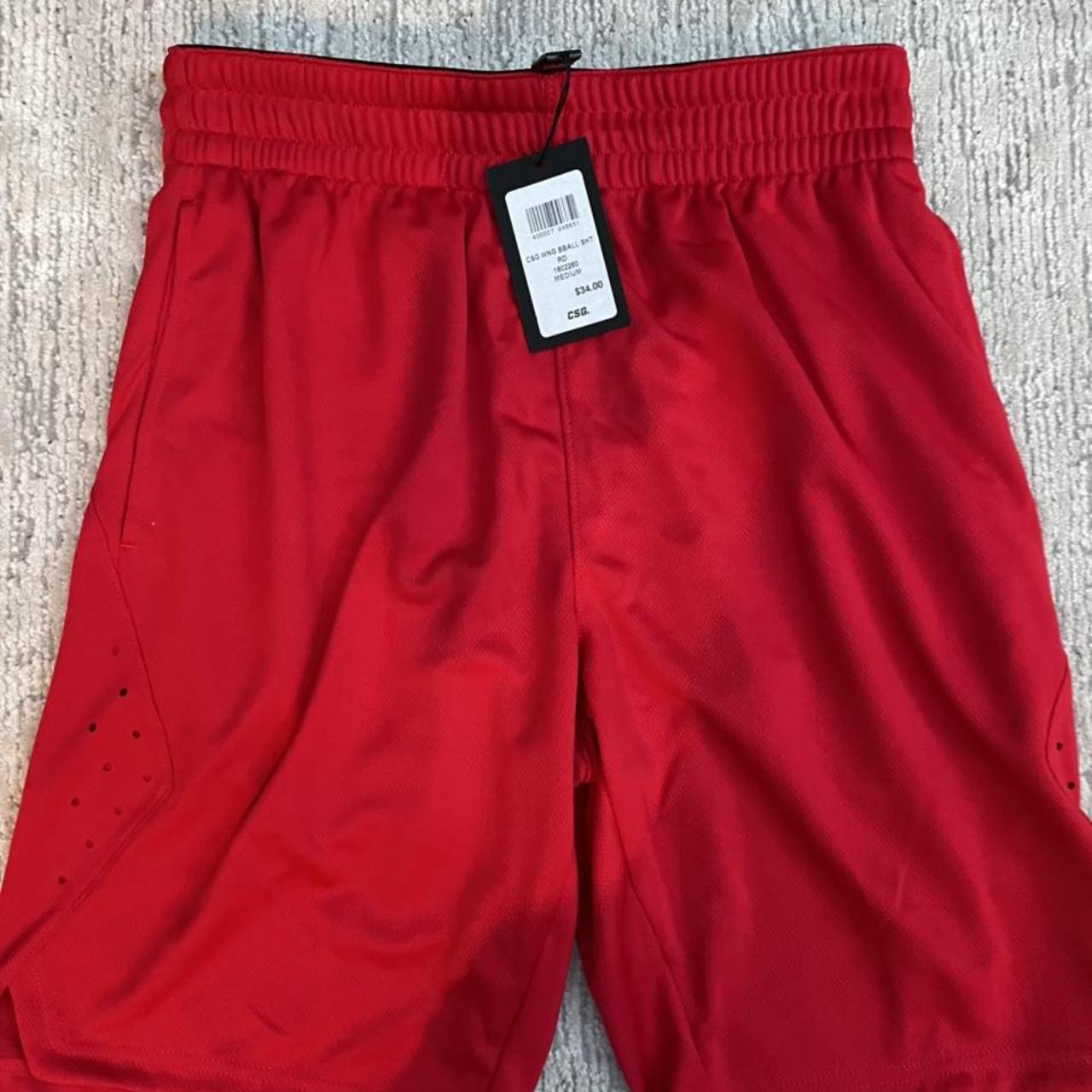 Csg baseball red shorts - Depop