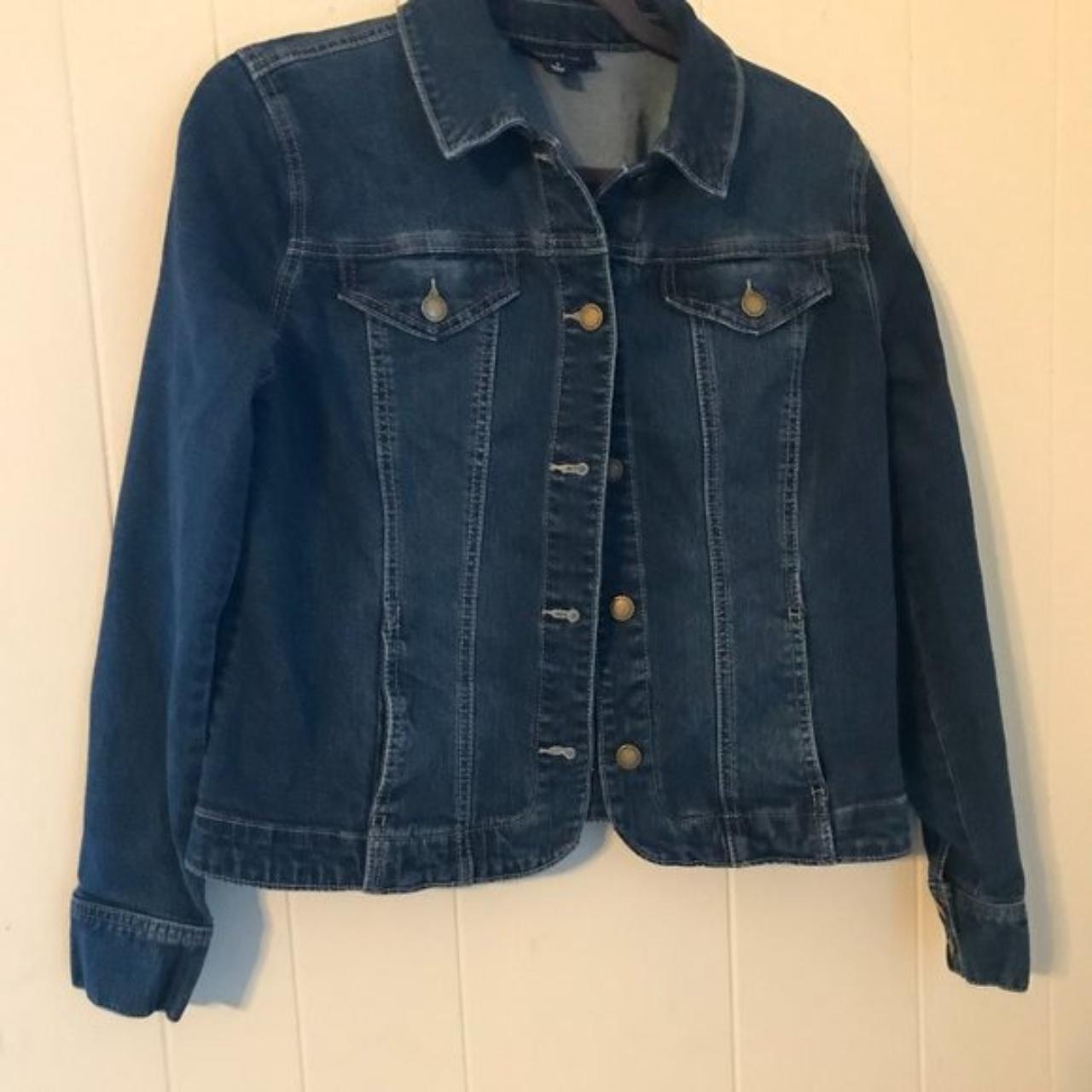 CHARTER CLUB BLUE JEAN JACKET SZ S ... - Depop