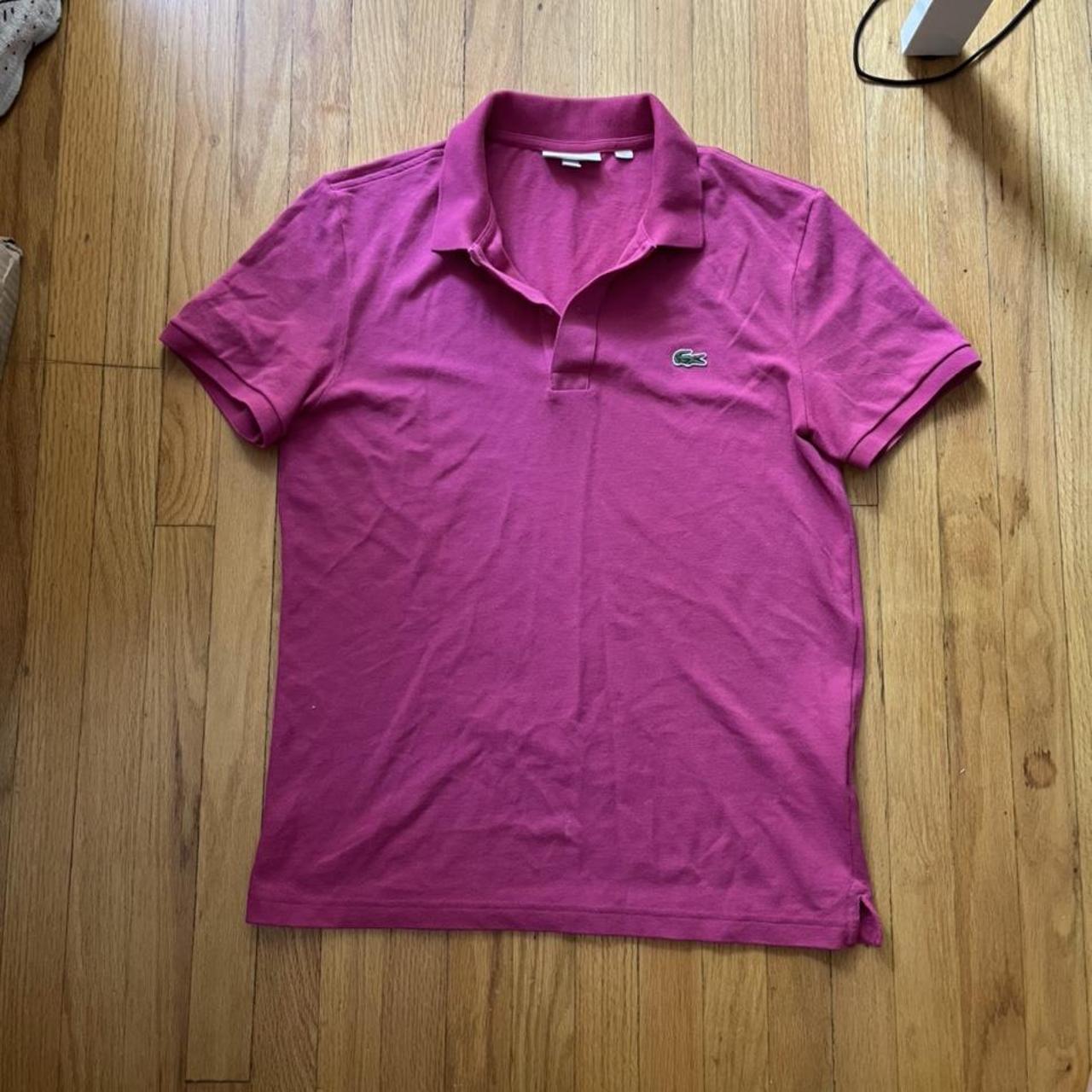 Lacoste Pink Polo Lacoste Polo Y2k Style Fashion Depop