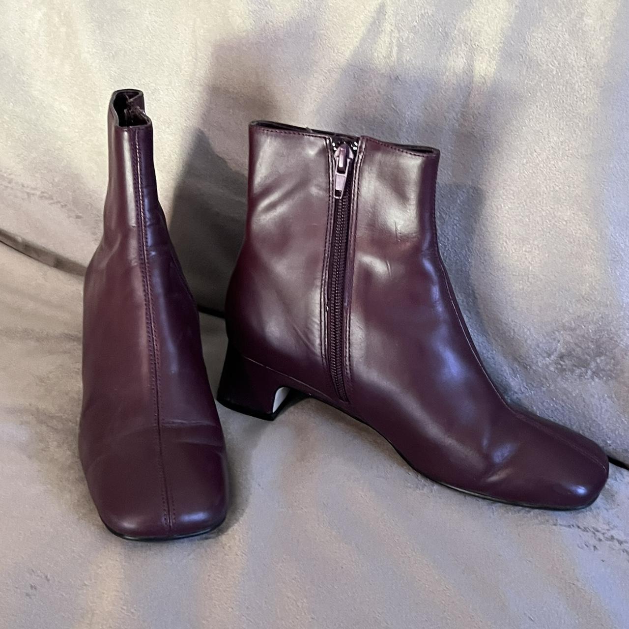 Newport Burgundy Boots! Ankle Boots Size 6 Rarely... Depop