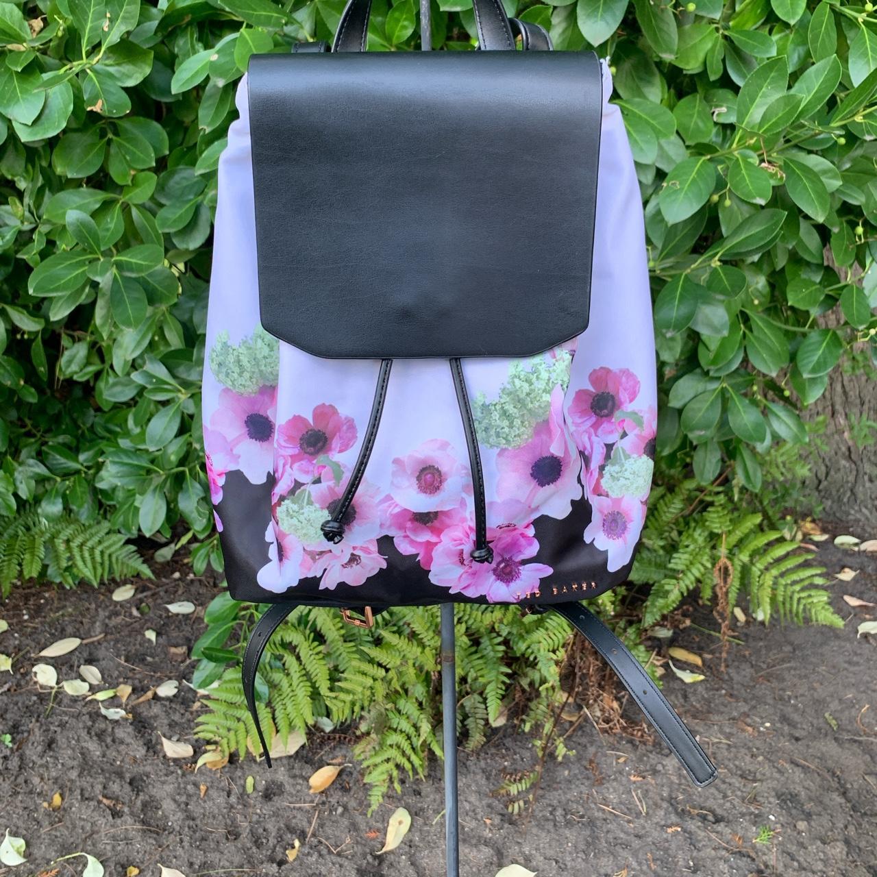 Ted Baker floral backpack with storage dust bag... - Depop