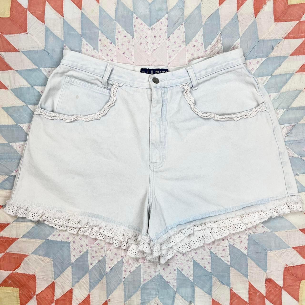 Vintage 90s Acid Wash Shorts Well Loved Please Depop   P0 