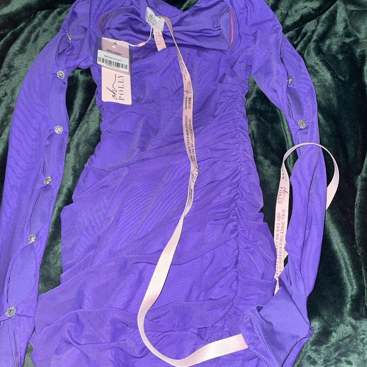 Oh Polly Purple Dress Tags Still On Never Worn But - Depop