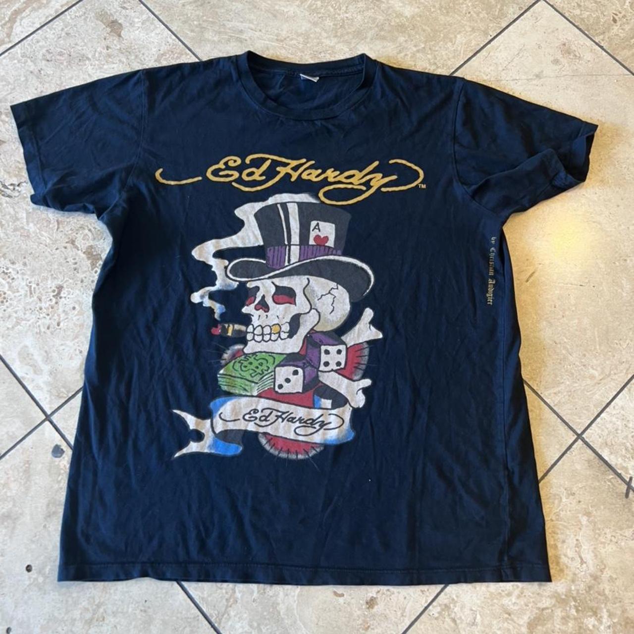 Ed Hardy Men's T-shirt | Depop