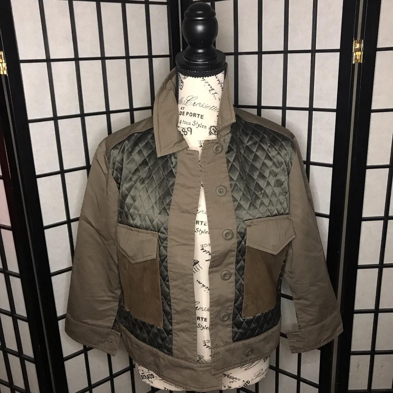 All Saints quilted Bomber jacket 100% suede... - Depop