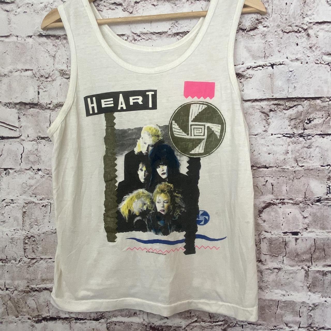 ✨ VINTAGE ✨ 1987 Heart tank top. Some spots of | Depop ✨ VINTAGE ✨ 1987 Heart tank top. Some spots of | Depop