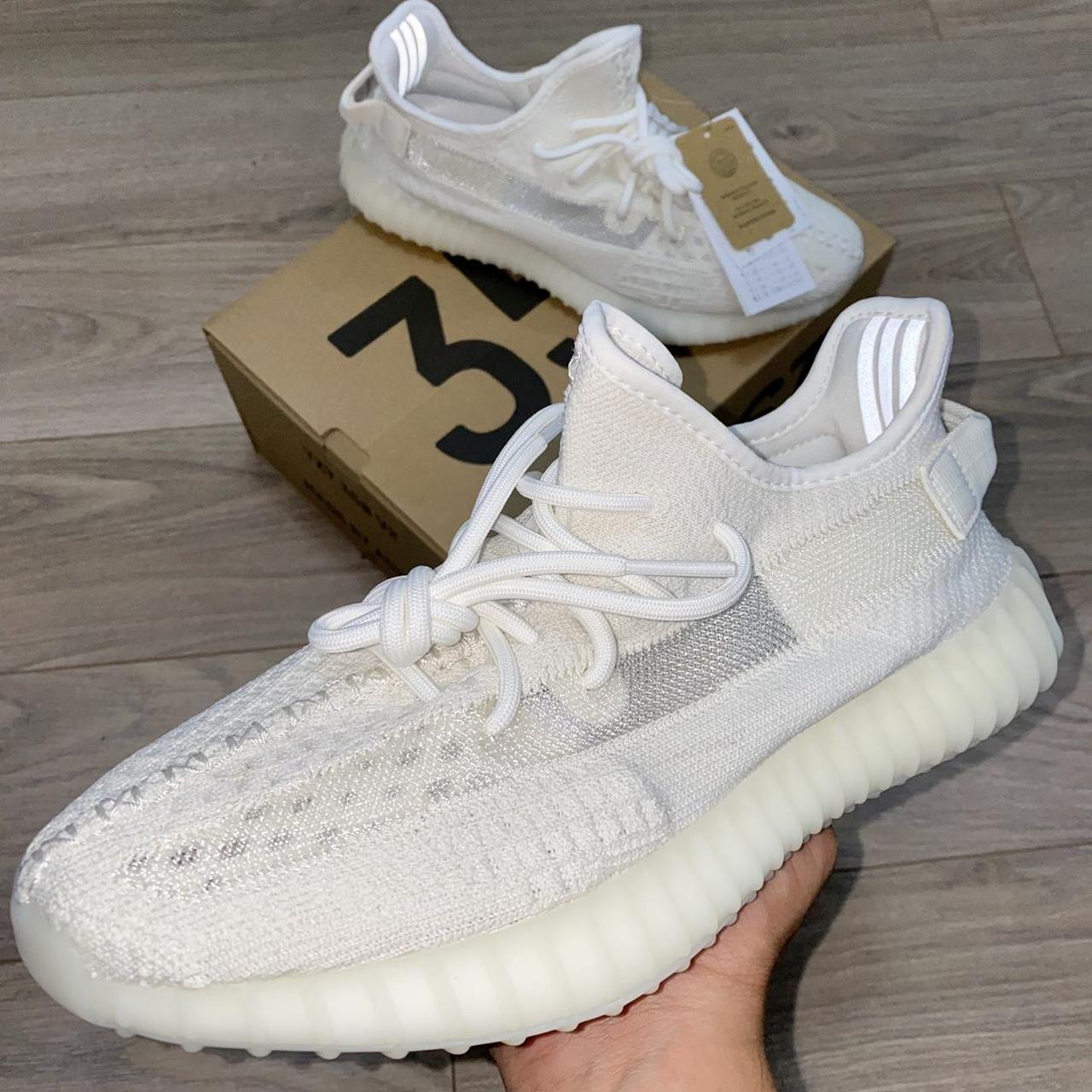 Yeezy Men's White Trainers | Depop