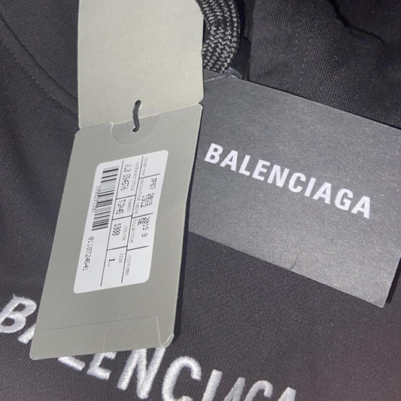 Balenciaga black hoodie. Never worn still has tag on... - Depop