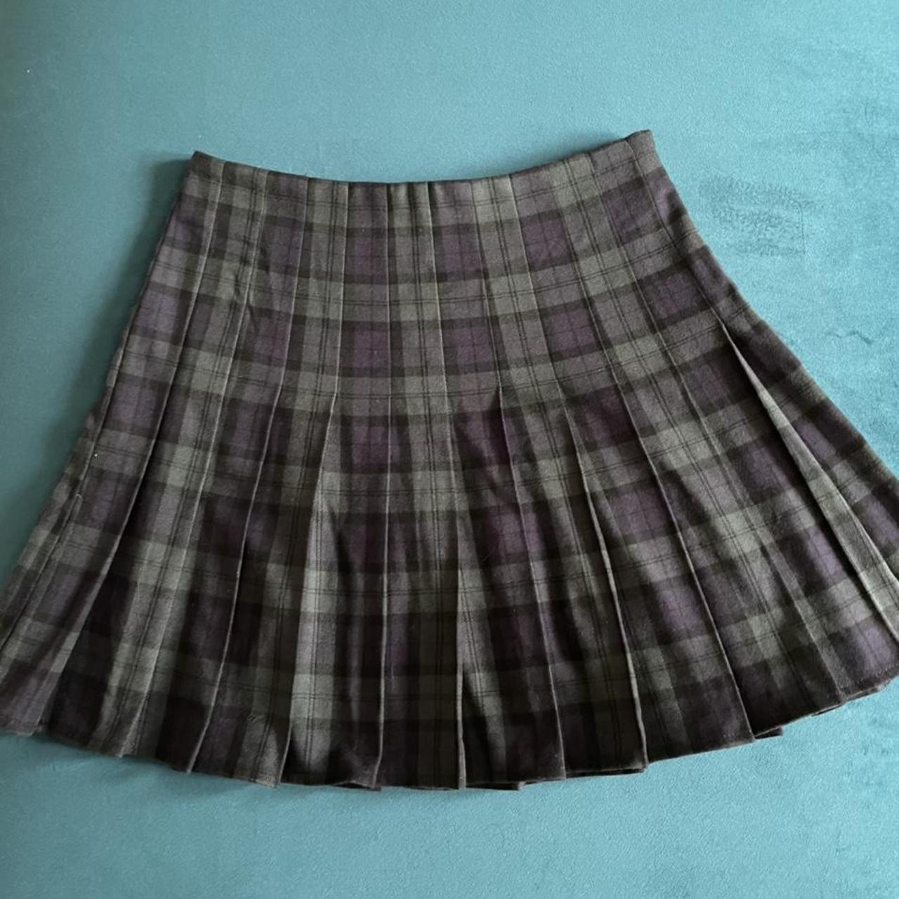 Brandy plaid pleated skirt best sale