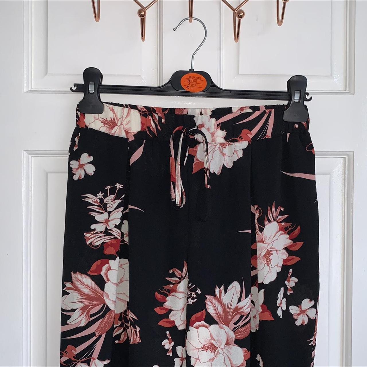 Kaja flower pant - Black bottom/moss green/sky blue flowers –  klitmollercollective.com