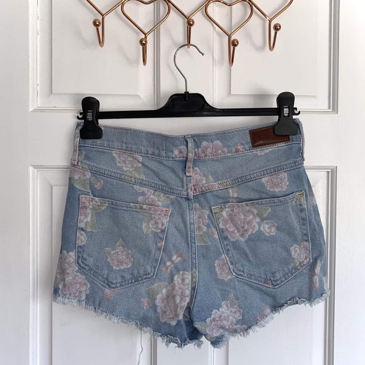 High waisted clearance jean shorts hollister