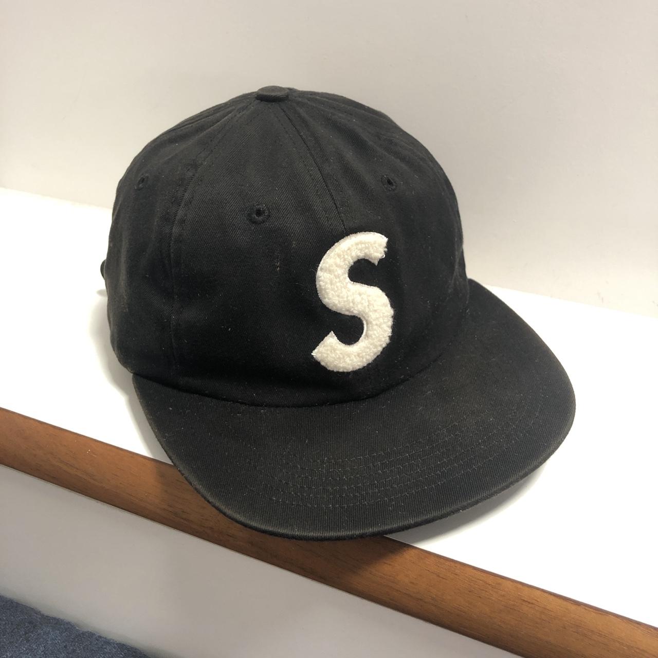 Supreme S Logo 6 Panel Cap (FW16) Black One... - Depop