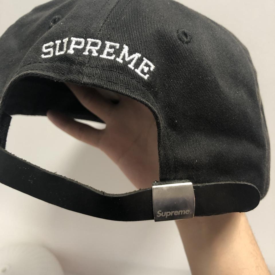 Supreme S Logo 6 Panel Cap (FW16) Black One... - Depop