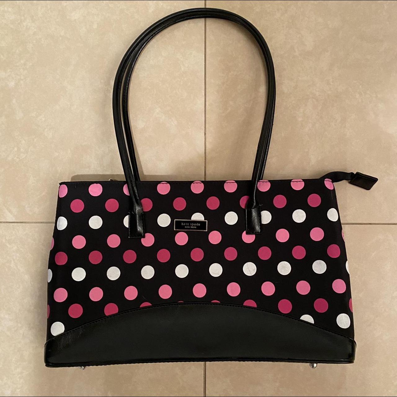 Kate Spade New York Women's Black and Pink Bag | Depop