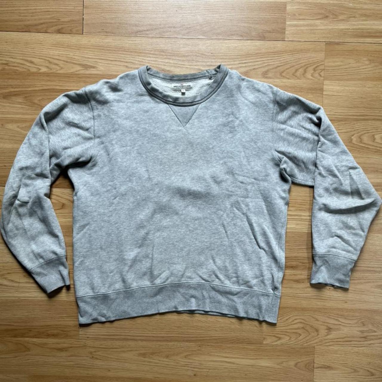 KNICKERBOCKER NYC GREY SWEATSHIRT - Depop