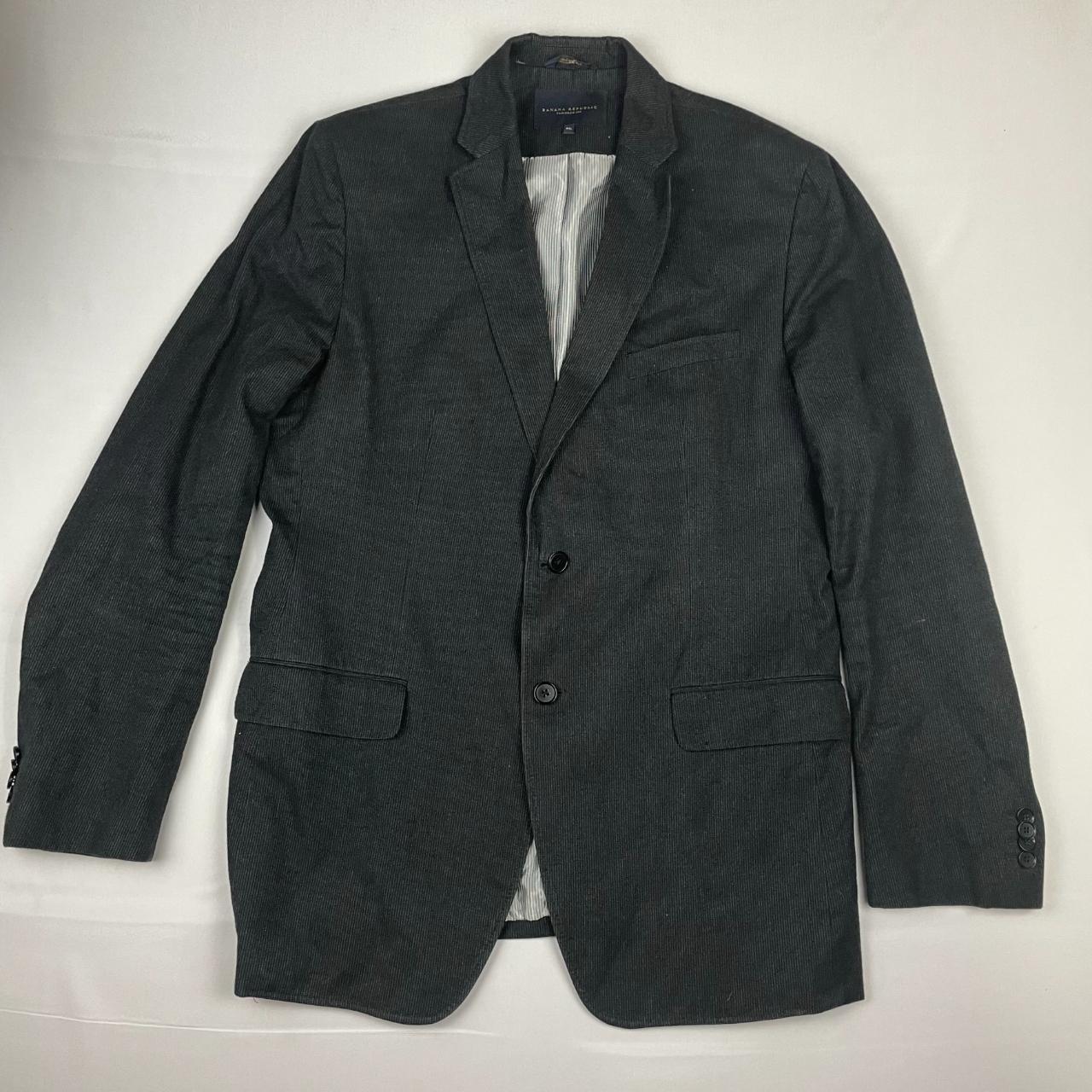 Banana Republic Tailored Fit Blazer Black White Line... - Depop