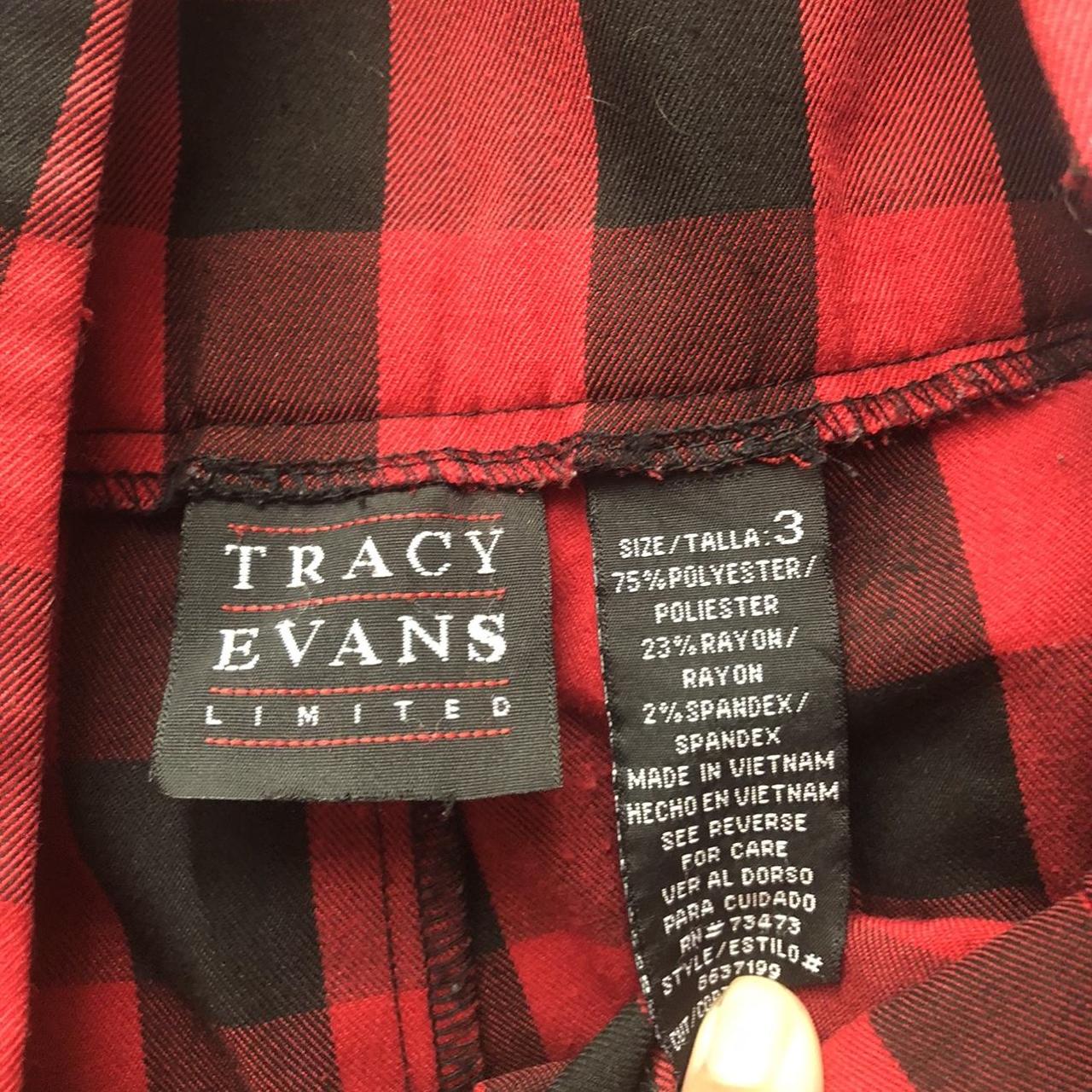 Evans Women's Red and Black Skirt (2)