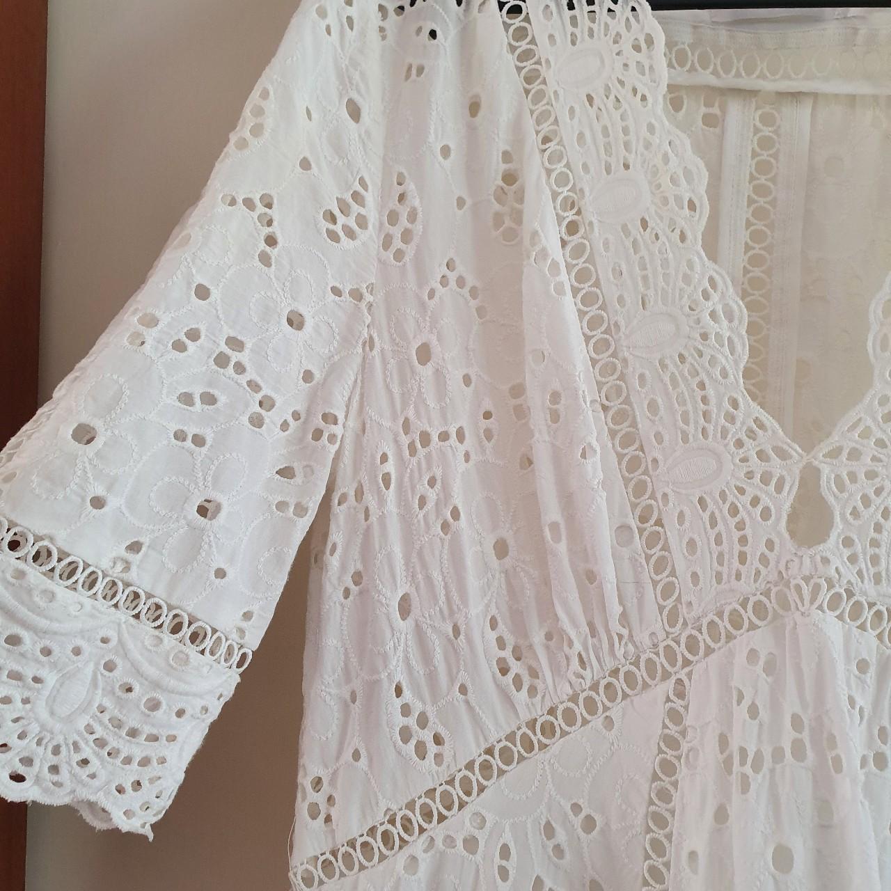 Zimmerman hyper eyelet broderie lace dress -size 3.... - Depop