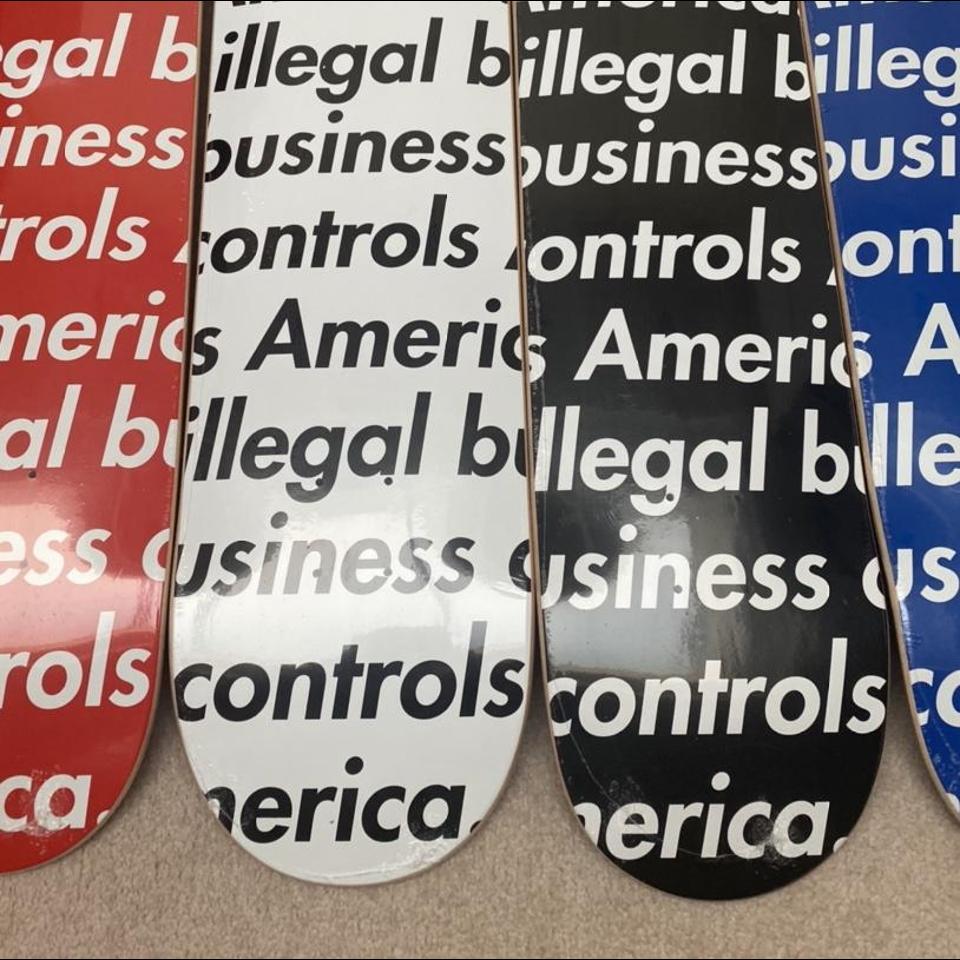 Supreme Illegal Business Skateboard Deck Set Come... - Depop