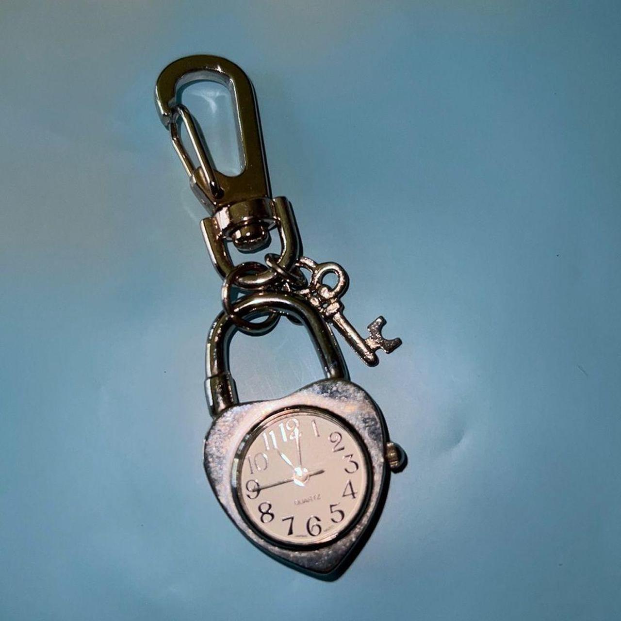 Vintage prima donna Quartz Heart Key Ring Watch... - Depop