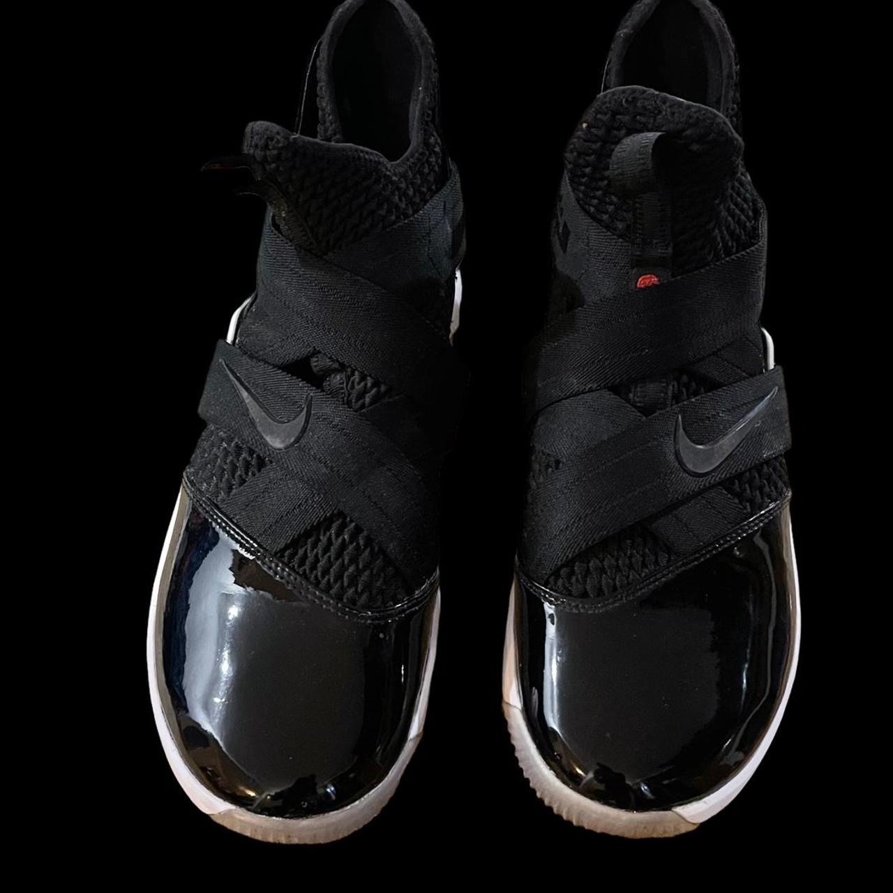 Nike LeBron Soldier 12 SFG Black 2018 Patent Leather. Depop