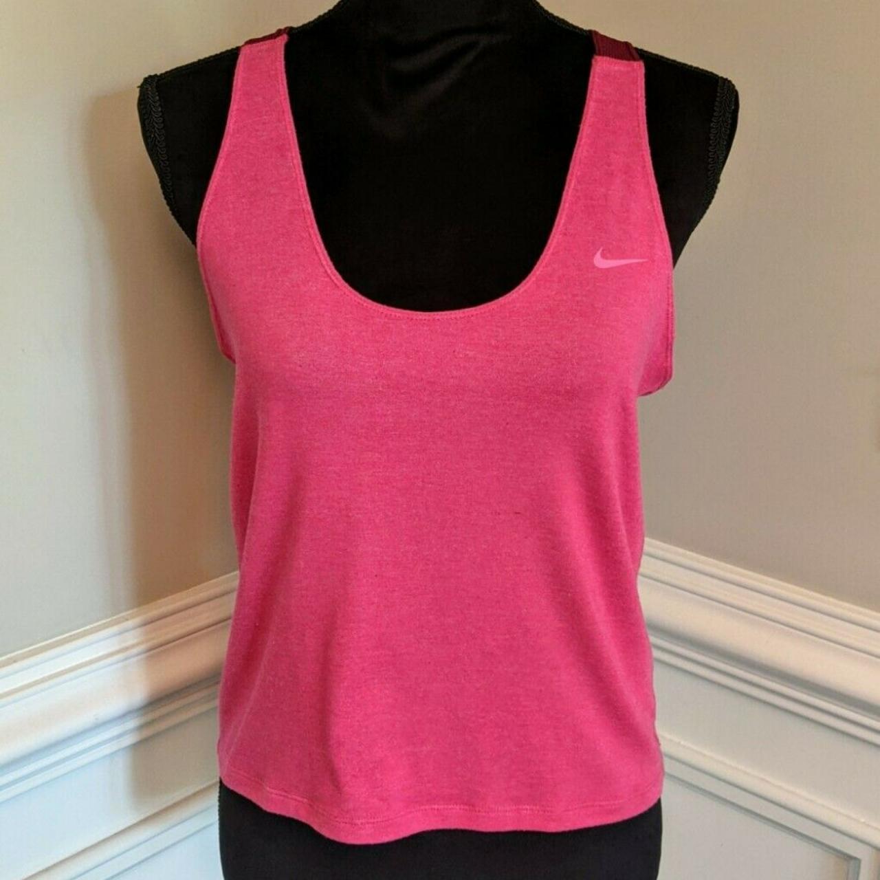 Nike Dri Fit Pink Sleeveless Tank Top Size S Small Depop 7433