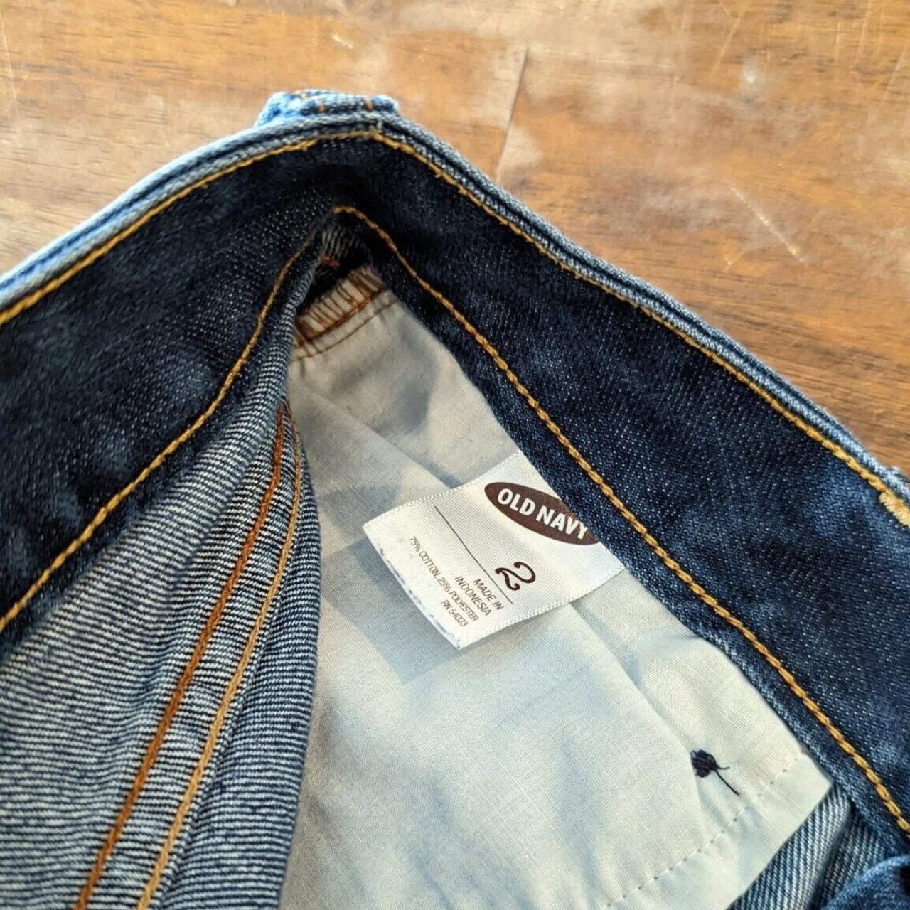 OLD NAVY Women's Size 2 Stretch Denim Jean Dark Blue... - Depop