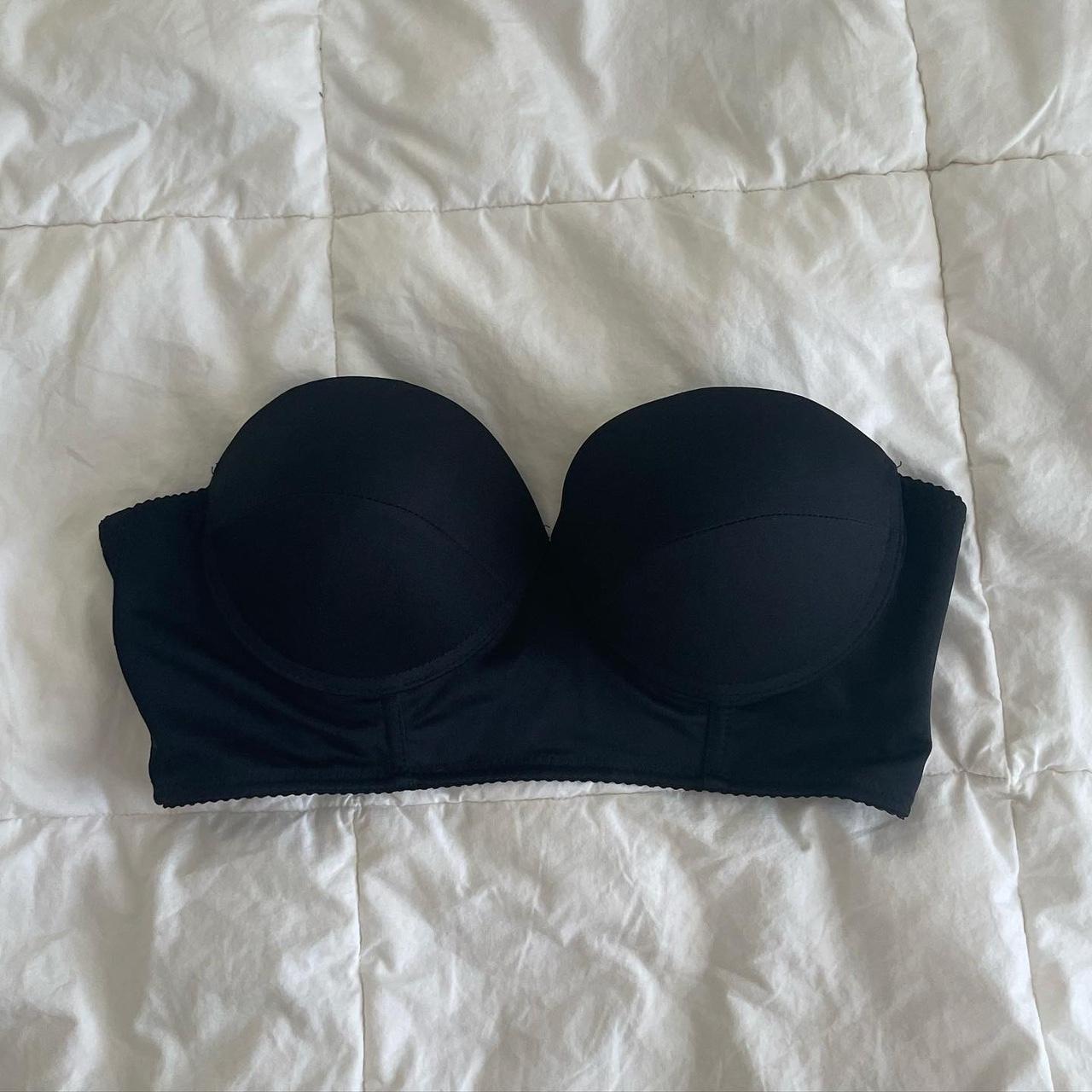 Black Push Up Bra Bra Top Size L But Fits More Depop