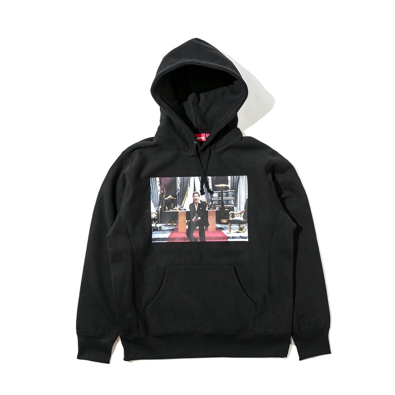 Supreme scarface hoodie top pink