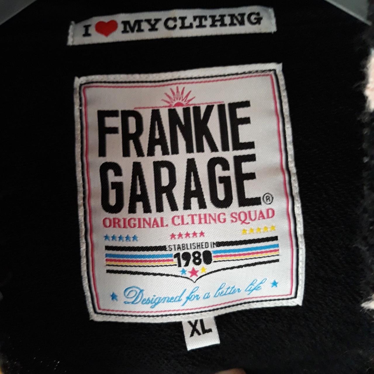 Felpa unisex FRANKIE GARAGE con cappuccio Depop