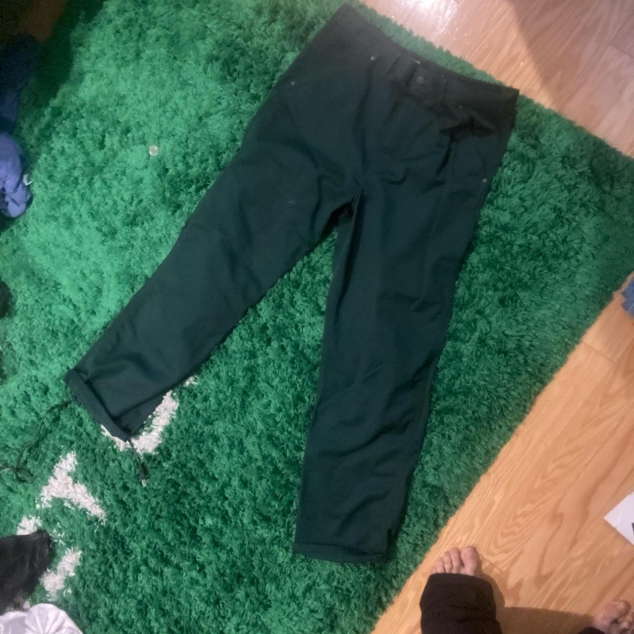 Carhartt wip/ passport green pants 34/32 - Depop