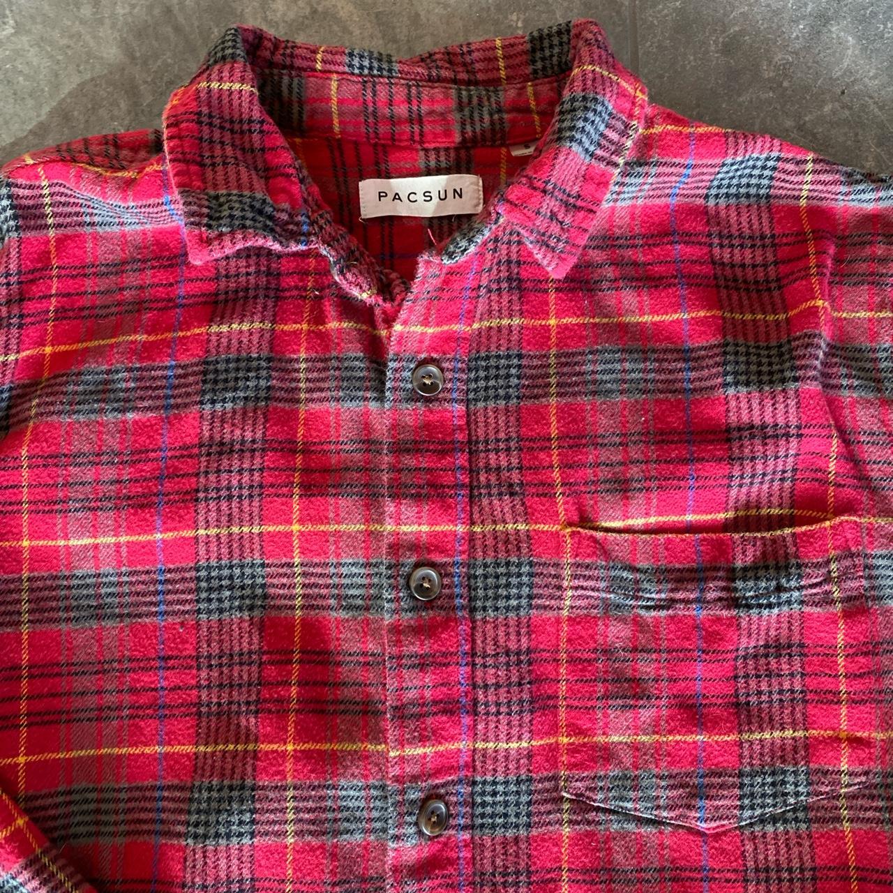 PacSun Men's Red and Black Shirt | Depop