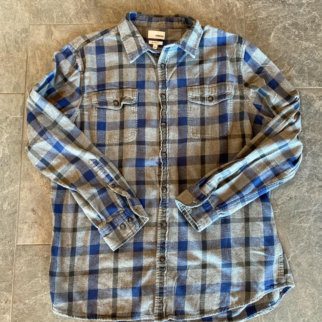 Sonoma Faded Skater Surfer Grunge Long Sleeve Blue Depop