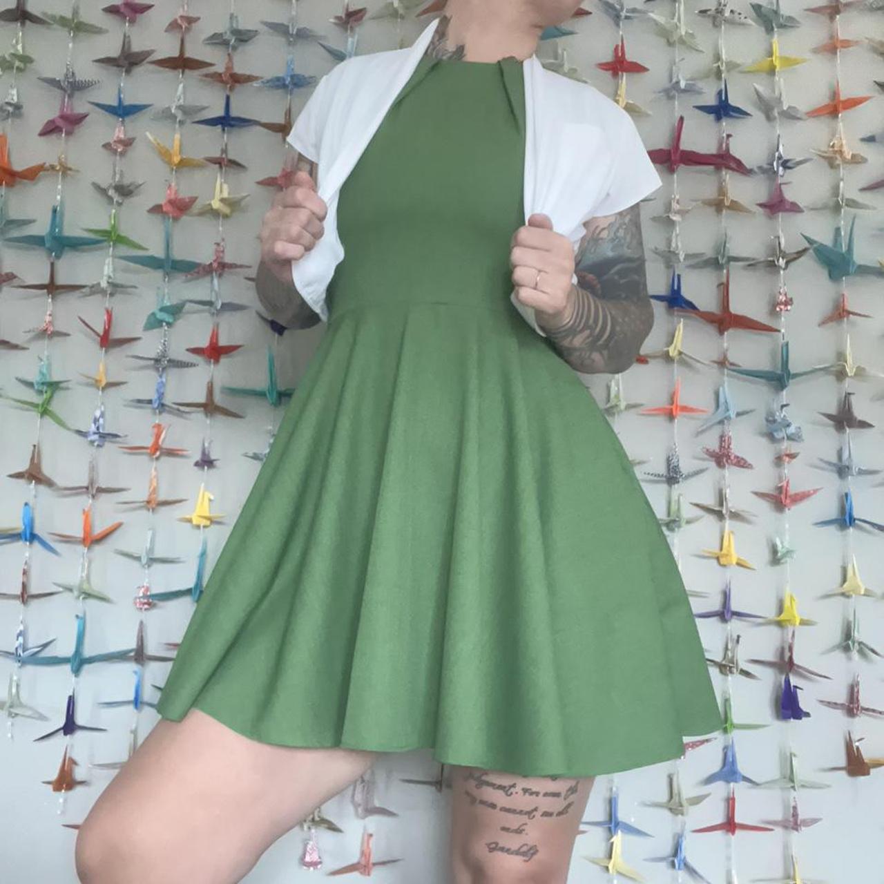 Closet London Women's Green and Gold Dress