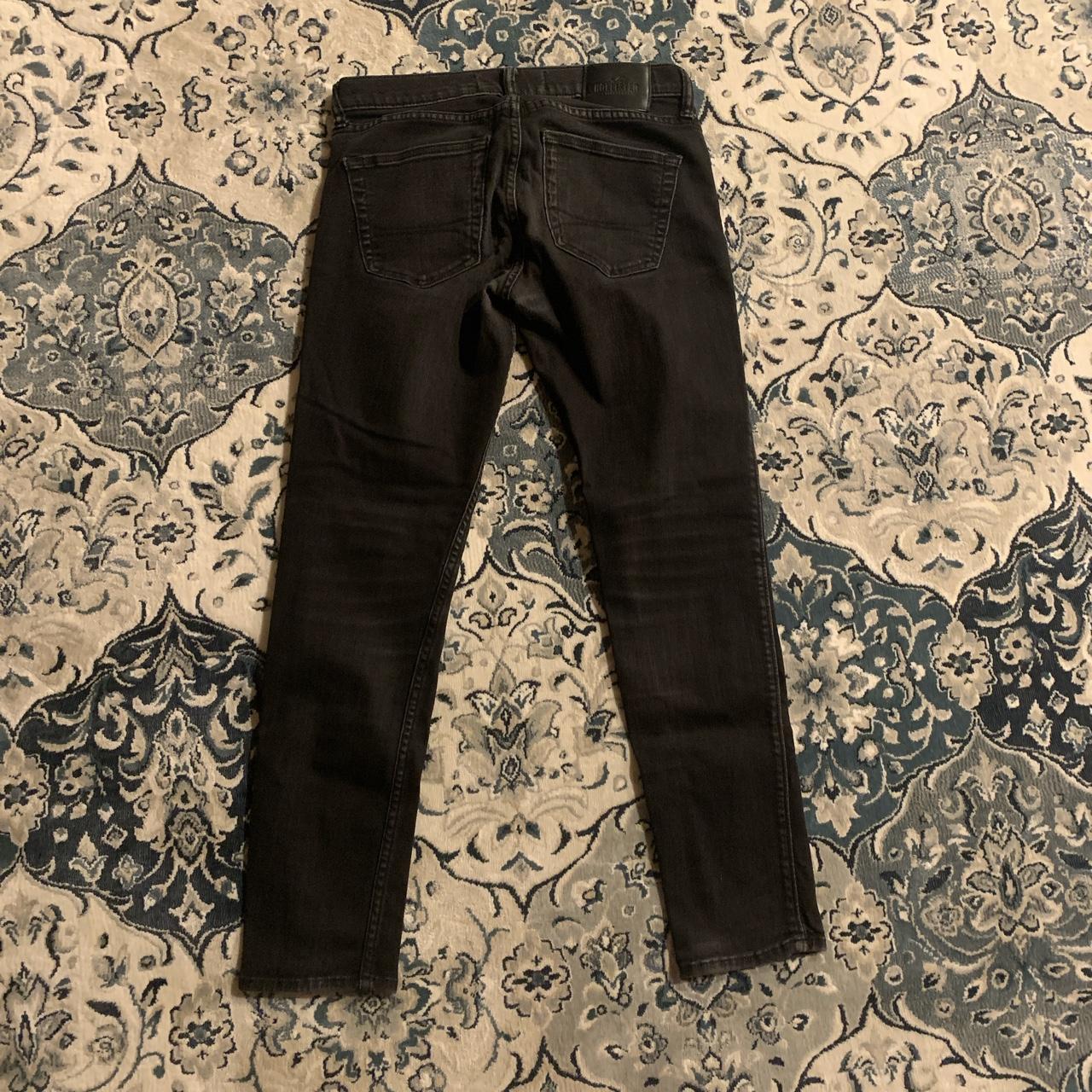 Hollister Skinny Black Jeans W:29 L:30 #jeans... - Depop