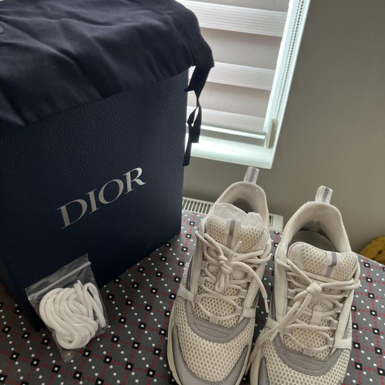 Dior runners shoes size 9 UK white colour - Depop