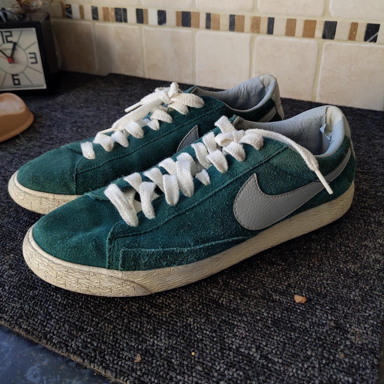 low green nike blazers