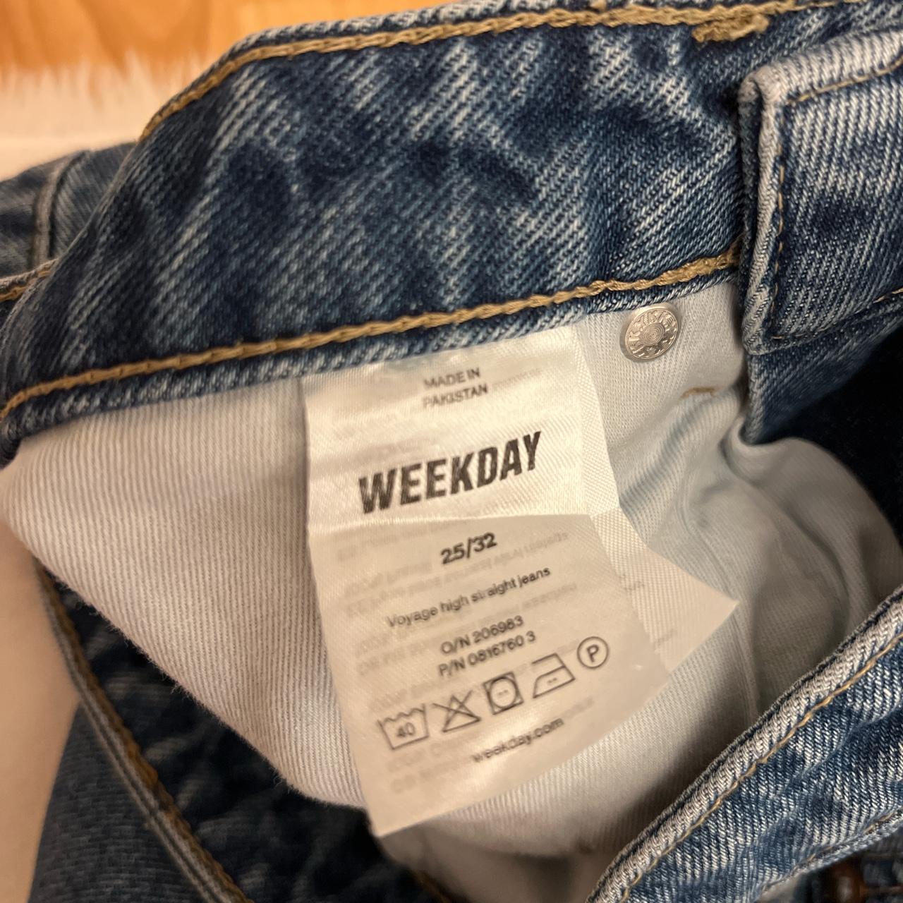 WEEKDAY VOYAGE high straight jeans W25 L32 #weekday... - Depop