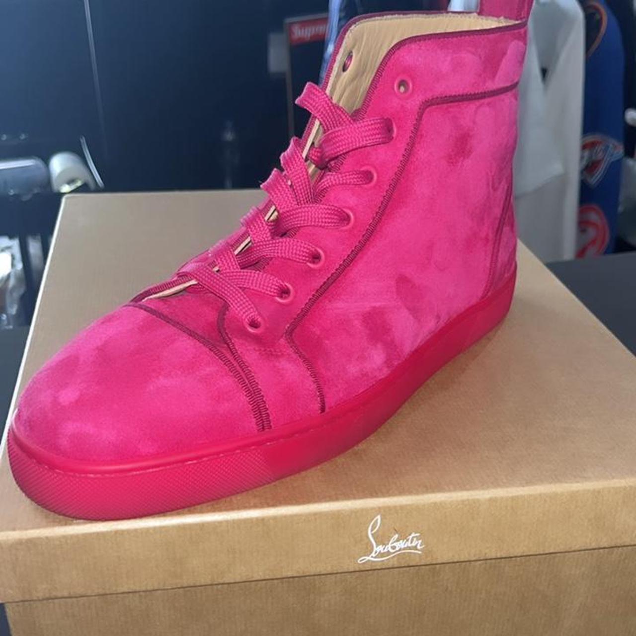 Mens on sale pink louboutins