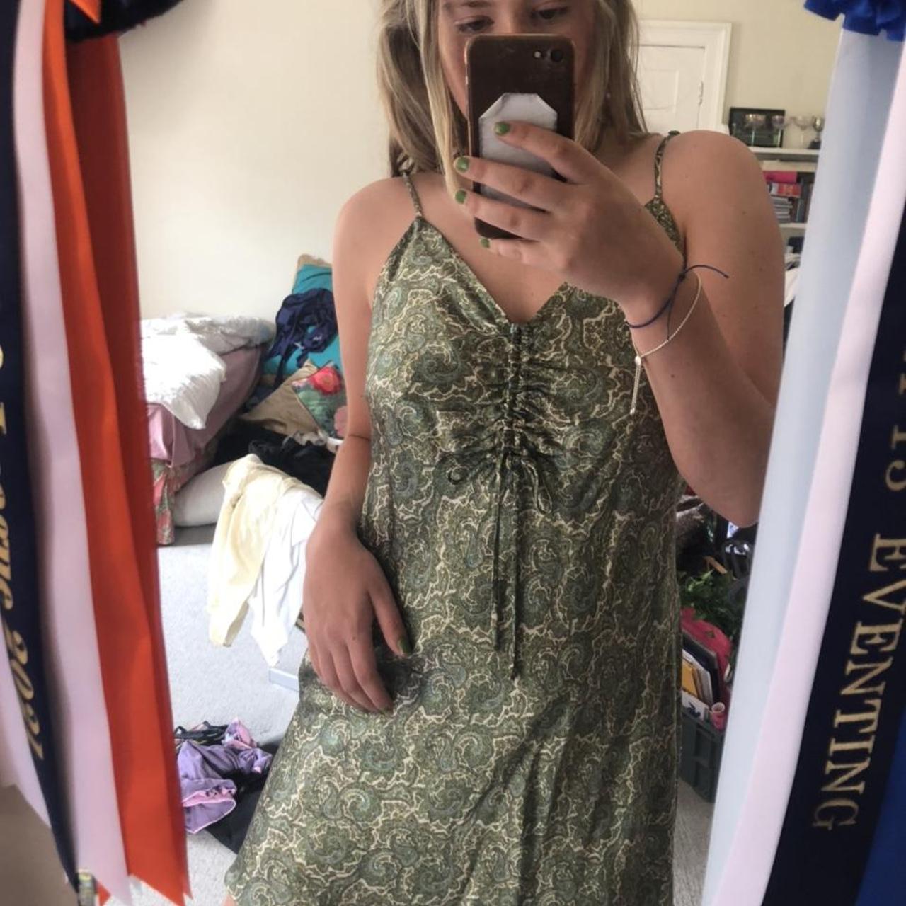 zara silk mini dress perfect for summer!!!! Holiday... Depop