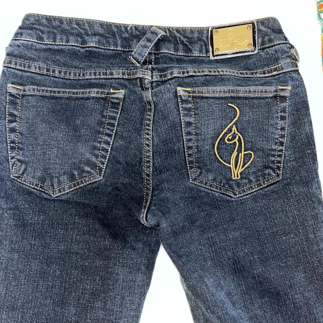 Y2k authentic vintage Baby Phat jeans. Says size 5,... - Depop