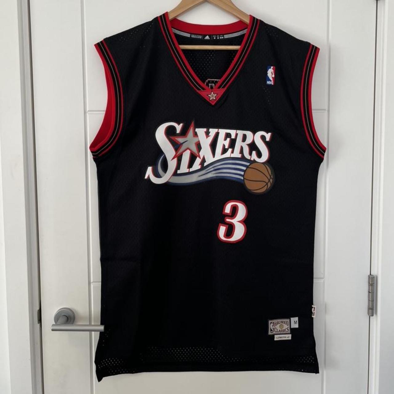 Adidas Allen Iverson 3 Philadelphia 76ers Medium... - Depop